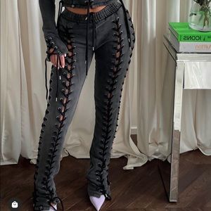 HIDDEN CULT Wynn lace up pants